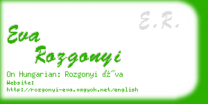 eva rozgonyi business card